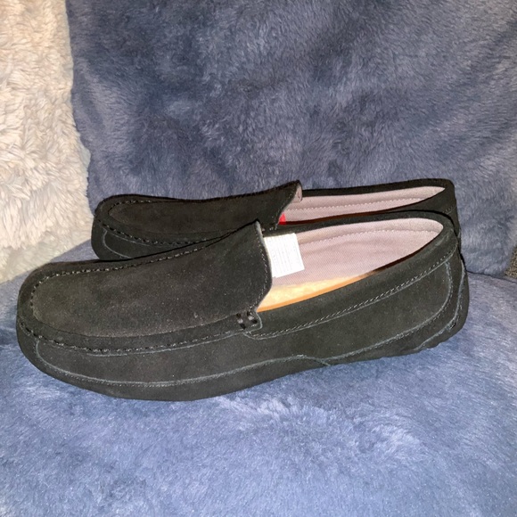 UGG Alder Faux Shearling Lined Suede Slipper (Men) main image 14